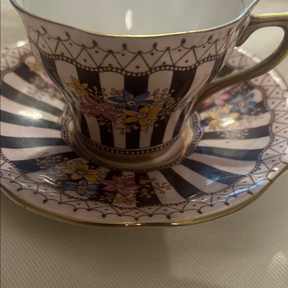 Rosina fine bone vintage teacup & saucer